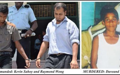 Two remanded for murder of boy, 13