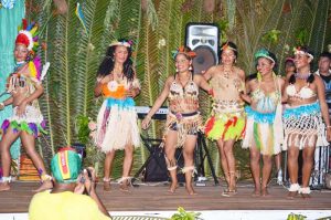 Contestants for the Miss Moruca pageant 2016 in cultural wear.