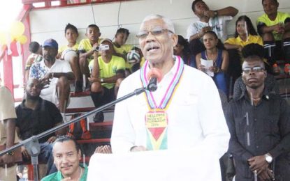 Upper Mazaruni Games open …President Granger dubs Upper Mazaruni District Games Olympic affair