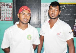 Chanderpaul Hemraj (right) and Kamesh Yadram 