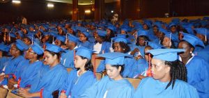 A section of the nurses who graduated yesterday.