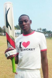 Godfrey Phillips scored 103 for Tucville Secondary at Bourda yesterday.