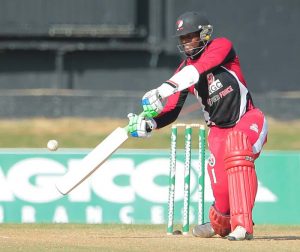 Kyle Hope during his maiden List A fifty in the Nagico Super50 2016. ©WICB Media/Ashley Allen