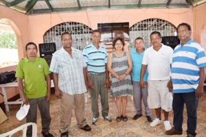 Minister Valerie Garrido-Lowe (Centre) with Toshaos from the various villages in Region One.