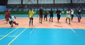 Players from Old Fort seen during a training session recently, at the National Gymnasium.