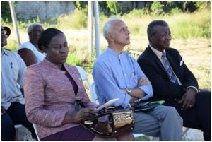 Minister within the Ministry of Education Nicolette Henry, Speaker of the National Assembly Barton Scotland and Minister of Communities, Ronald Bulkan among the gathering at the opening of the Indaba 4 in Victoria.