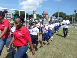 Oral Health Month commences with an energetic march that ended at Independence Park.