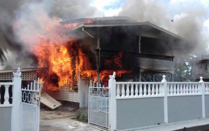 Blockmaker, family homeless after Canje blaze