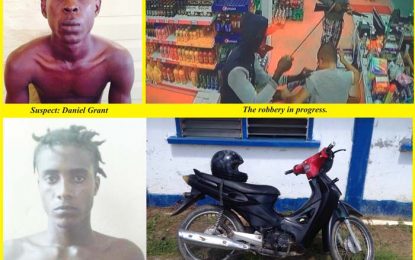 Chinese supermarket bandits nabbed; getaway motorcycle, stolen items retrieved