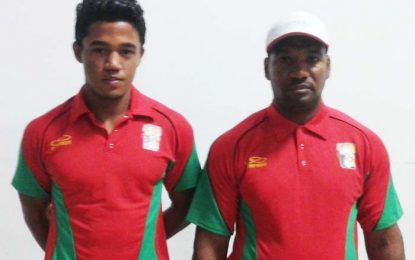 Two man weightlifting squad for Manual Suarez Weightlifting Tournament in Cuba