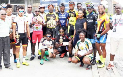 Powreade 50-mile cycle race…Jamal John and Junior Niles continue winning blitz; Keon Thomas repeats