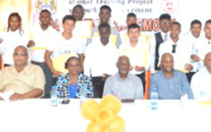 Bartica youths graduate as heavy duty operators