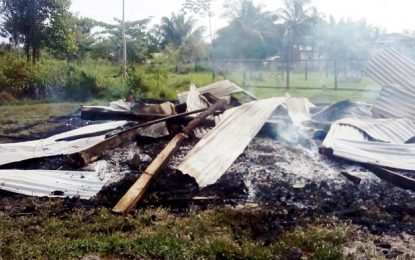 Couple homeless after fire guts Aroaima home