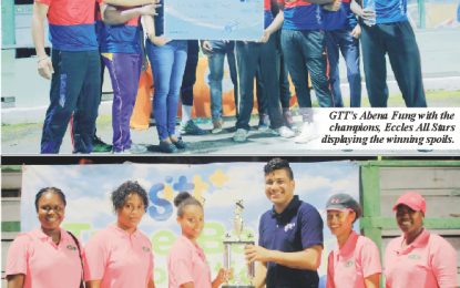 GTT Tapeball Competition… Kishan Persaud leads Eccles All Stars to title and $200,000 prize