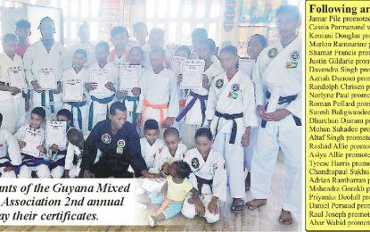 Guyana Mixed Martial Arts Karate  Association concludes 2nd Annual Exams