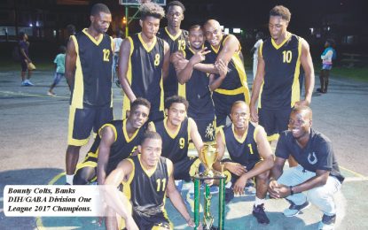 Banks DIH/GABA Division One League… Colts waltz to championship by bolting past Guardians