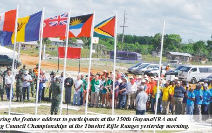 GuyanaNRA 150th Anniversary Shoot/WIFBSC Caribbean C/ships… CoS officially fires off one-week competition;  reopens new Timehri  Rifle Ranges