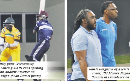 GCB/ Keem’s Foundation ‘Cricket Cares’ for Hurricane Victims… Jaguars beat C’bean’s All Stars despite Fletcher’s 77