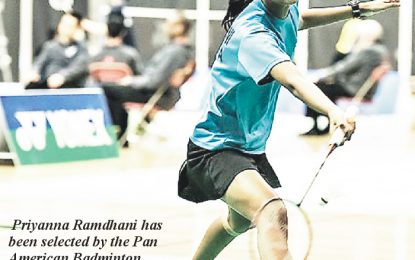 Priyanna Ramdhani selected for Pan  Am Badminton young talents camp