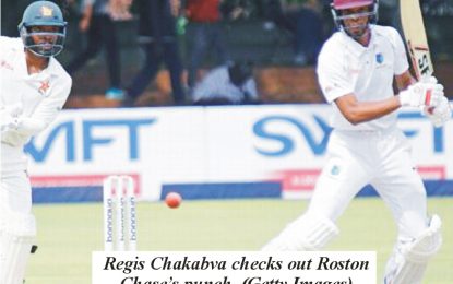 Chase nearing hundred,  Windies eyeing win