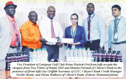 Citizen’s Bank partners with Banks DIH  for Pre-Guyana Cup Open Golf tourney