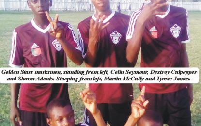 GFF/NAMILCO Thunderbolt Flour Power U-17 League – East Demerara… Adonis and Culpepper blast hat-tricks in  Golden Stars mauling of BA Paradise