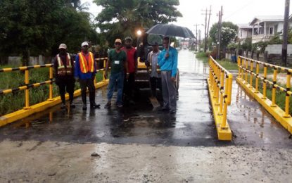 Delayed alternative route Eccles bridge finally completed