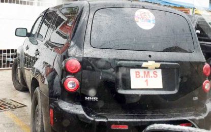 Not mine! B.M. Soat distances self from Chevy with ‘trade plates’