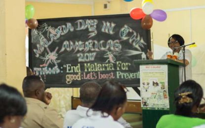 Guyanese urged to remain watchful, step-up efforts to combat malaria