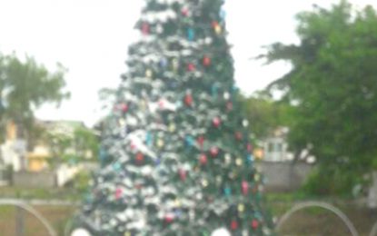 20ft. ‘snowing’ Christmas Tree in North Ruimveldt