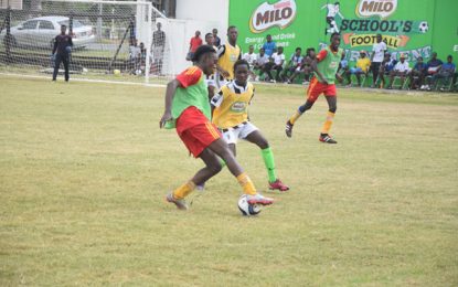 Schools’ Milo Football tournament continues today at MOE ground