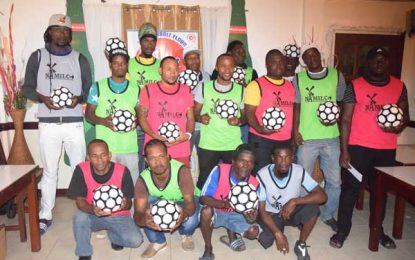 Petra’s third annual Futsal tournament…Teams briefed, presented with uniforms and balls