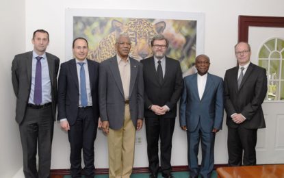 French oil giant executives pay courtesy call on President Granger