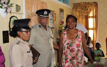 Police officers visit family of Inspector killed in Lethem crash