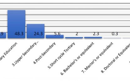 Less than 10% of work force complete degree higher than secondary – Report