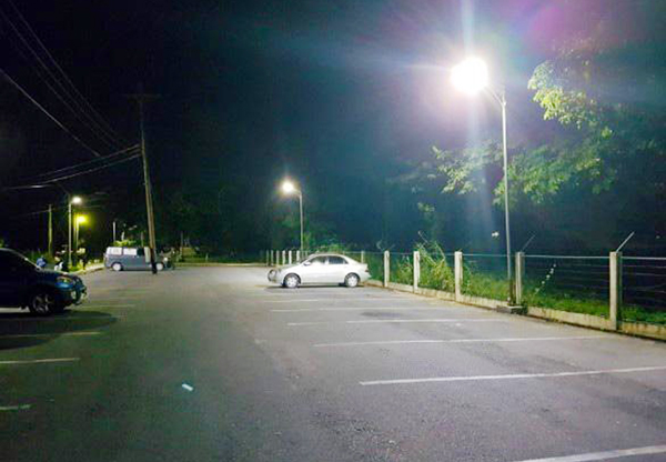 National Park gets solar powered motion sensing LED lights - Kaieteur News