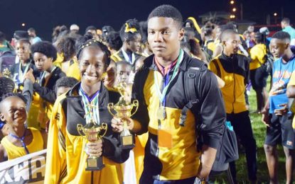 2018 Junior CARIFTA Games in Nassau, Bahamas…Chantoba Bright adds to her medal haul with Bronze in the triple jump