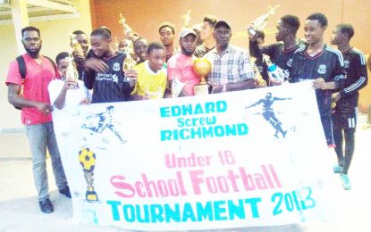 ‘Screw’ Richmond U-18 Football Final…‘Multi’ see off New Silver City Secondary on Brewley’s strike to repeat as champions