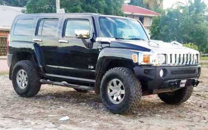 Hummer registered to Health Ministry to be returned