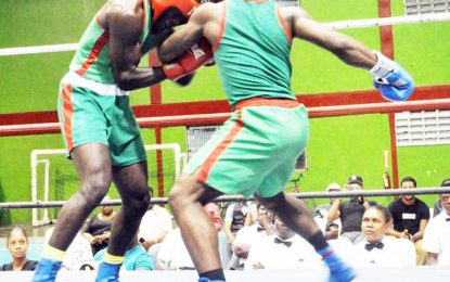 GBA’s Andrew ‘Six heads’ Lewis Novice Boxing C/Ships…Army continues dominance on Semi-final night