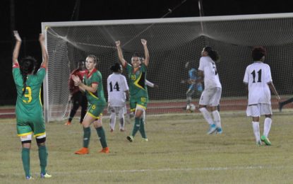 CONCACAF Caribbean women’s qualifiers Group E… Lady Jags punish Suriname 6-1 to top group heading into final match tomorrow – Bermuda edge Barbados 3-2