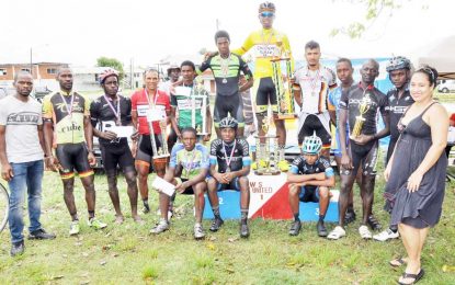 UWSCC/Independence Three-Stage Cycle Road Race…John, Gopilall, Choo-Wee-Nam and Jackson are Overall Champions