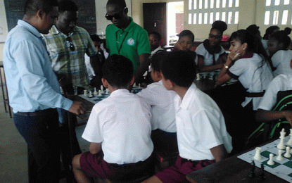 Introduction to Chess Workshop in Schools held in Bartica area