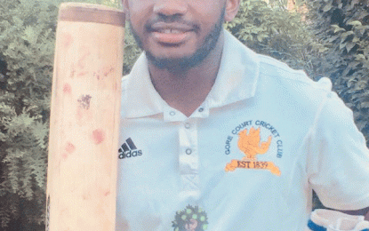 Clarence Baird flying the Malteenoes flag in English cricket