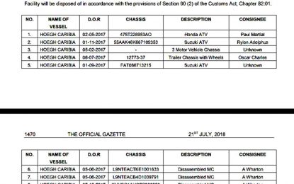 GRA to “dispose of” over 220 cases of high-end liquor, 10 ATVs and several engines