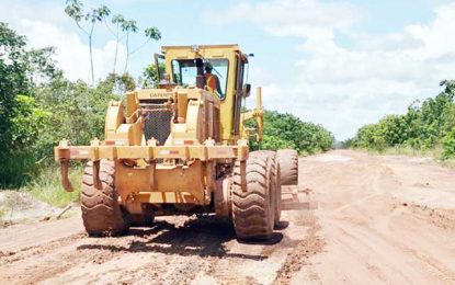 Maintenance works on Linden/Ituni/Kwakwani road begin