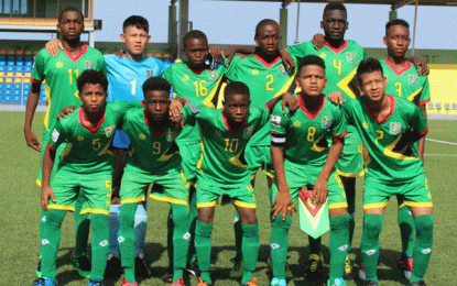 CFU Boys’ U14 Challenge Series… Guyana looking for improved performance against Curacao today after falling to T&T