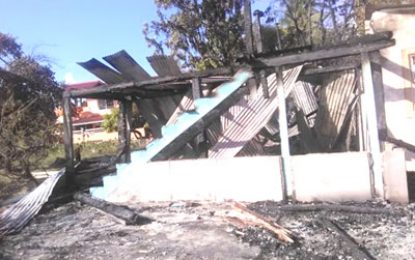 Unoccupied Enmore house goes up in flames