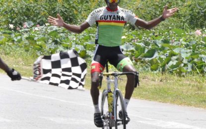 Victor Macedo Memorial Cycle Road Race Dey captures feature event; Gopilall, Niles, Bentley, Jackson in winners’ lane