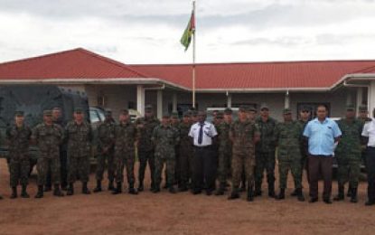 Brazilian army engineers, equipment for Region Nine well drilling have arrived